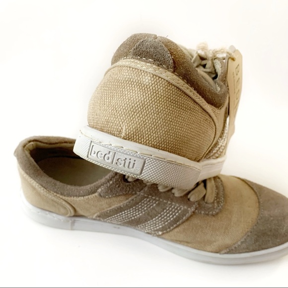 NEW Bed Stu Men's Sz 10 Catfish Modern Suede Sneaker Shoes Tan Garment - Picture 6 of 6